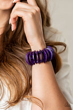 Load image into Gallery viewer, Tropical Tiki Bar Bracelet - Purple
