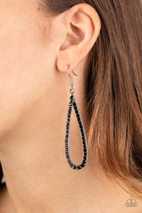 Glitzy Goals Earrings - Black