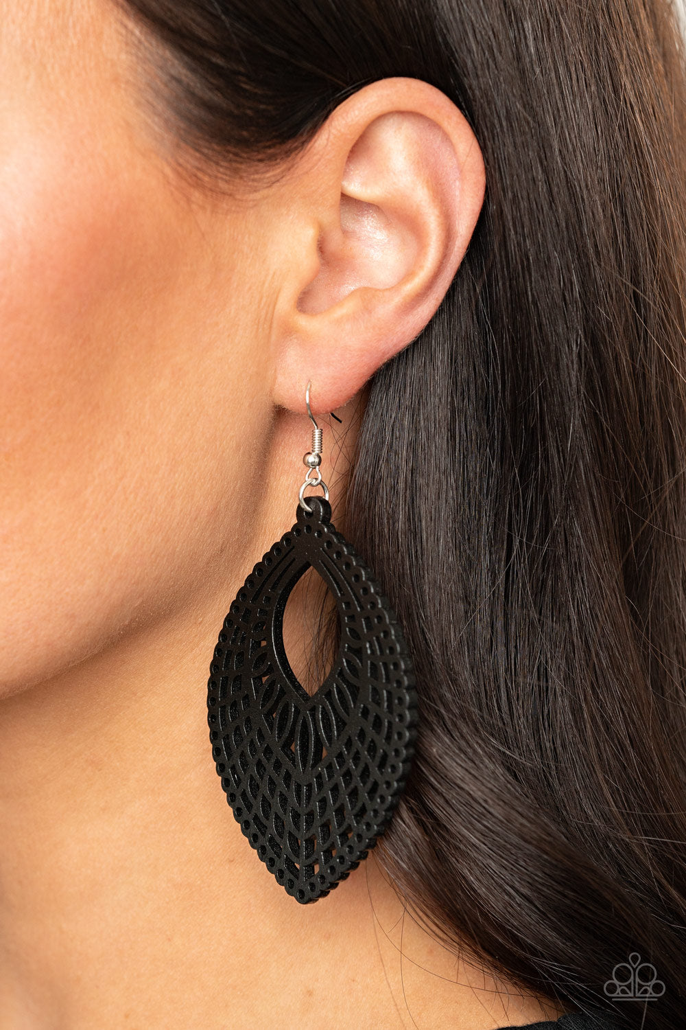 One Beach At A Time Earrings - Black