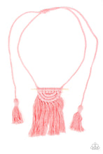 Load image into Gallery viewer, Between You and MACRAME Necklace - Pink
