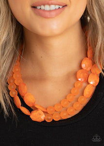 Arctic Art Necklace - Orange