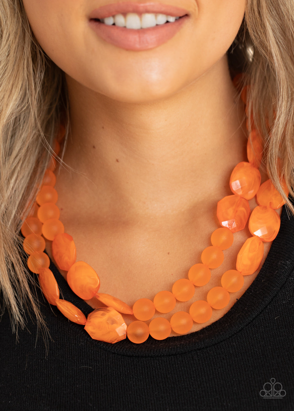 Arctic Art Necklace - Orange