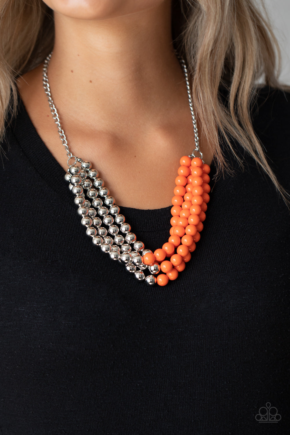 Layer After Layer Necklaces - Orange