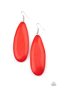 Tropical Ferry Earrings - Red