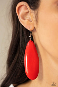 Tropical Ferry Earrings - Red