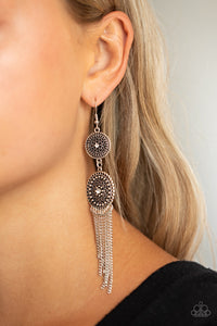 Medallion Mecca Earrings - White