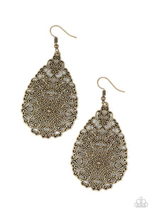 Napa Valley Vintage Earrings - Brass