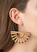 Load image into Gallery viewer, Wooden Wonderland Earrings - Green
