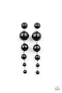 Living a WEALTHY Lifestyle Earrings - Black