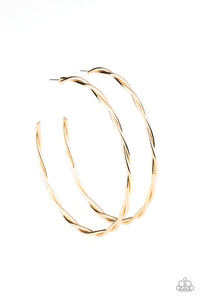 Out of Control Curves Earrings - Gold