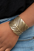 Load image into Gallery viewer, Where Theres a QUILL, Theres a Way Bracelet - Brass
