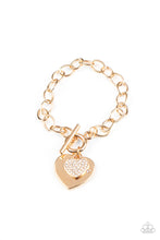 Load image into Gallery viewer, Heartbeat Bedazzle Bracelet - Gold
