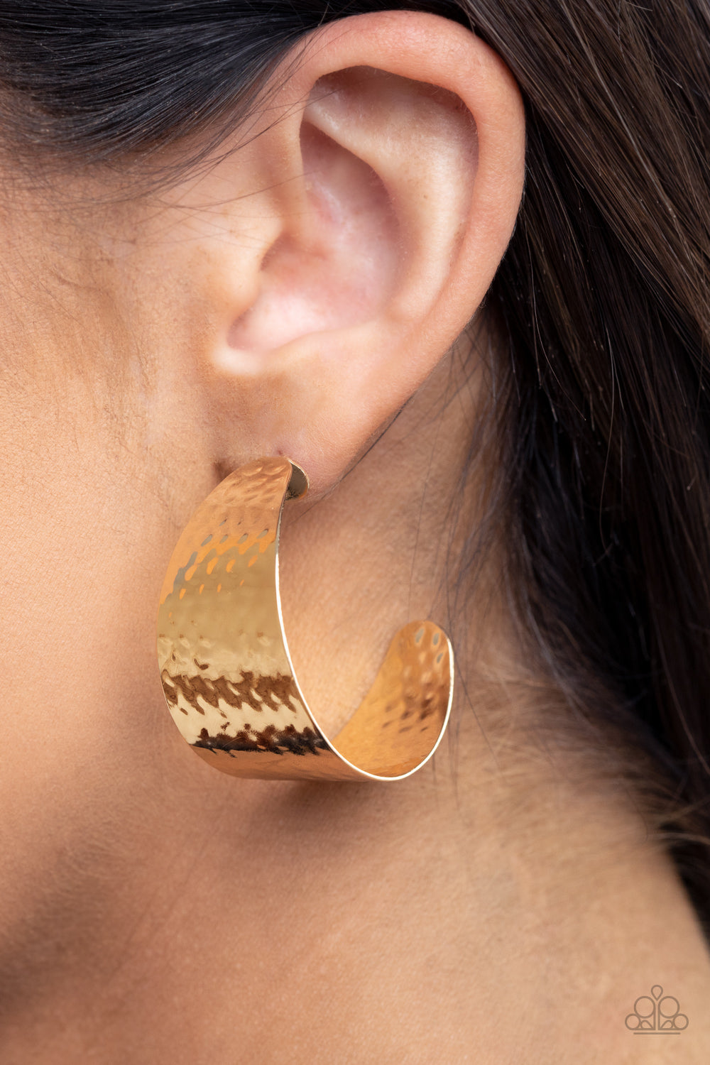 Flatten The Curve Earrings - Gold