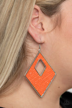 Load image into Gallery viewer, Woven Wanderer Earrings - Orange
