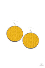 Load image into Gallery viewer, Wonderfully Woven Earrings - Yellow
