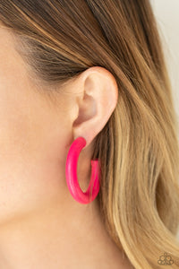 Woodsy Wonder Earrings - Pink