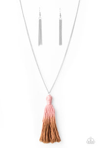 Totally Tasseled Necklaces - Pink