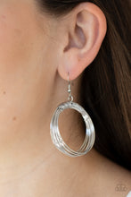 Load image into Gallery viewer, Urban-Spun Hoop Earrings - Silver
