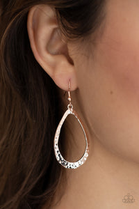 BEVEL-headed Brilliance Earrings - Rose Gold