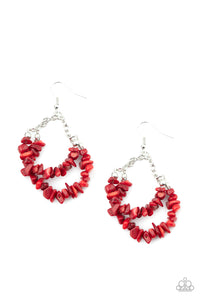 Rainbow Rock Gardens Earrings - Red