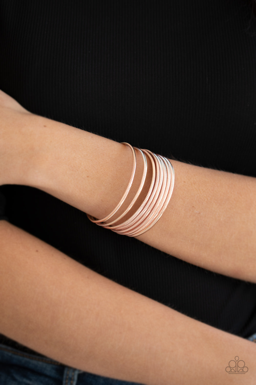 Now Watch Me Stack Bracelets - Rose Gold