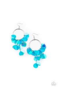 Holographic Hype Earrings - Blue