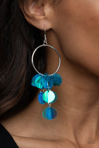 Holographic Hype Earrings - Blue