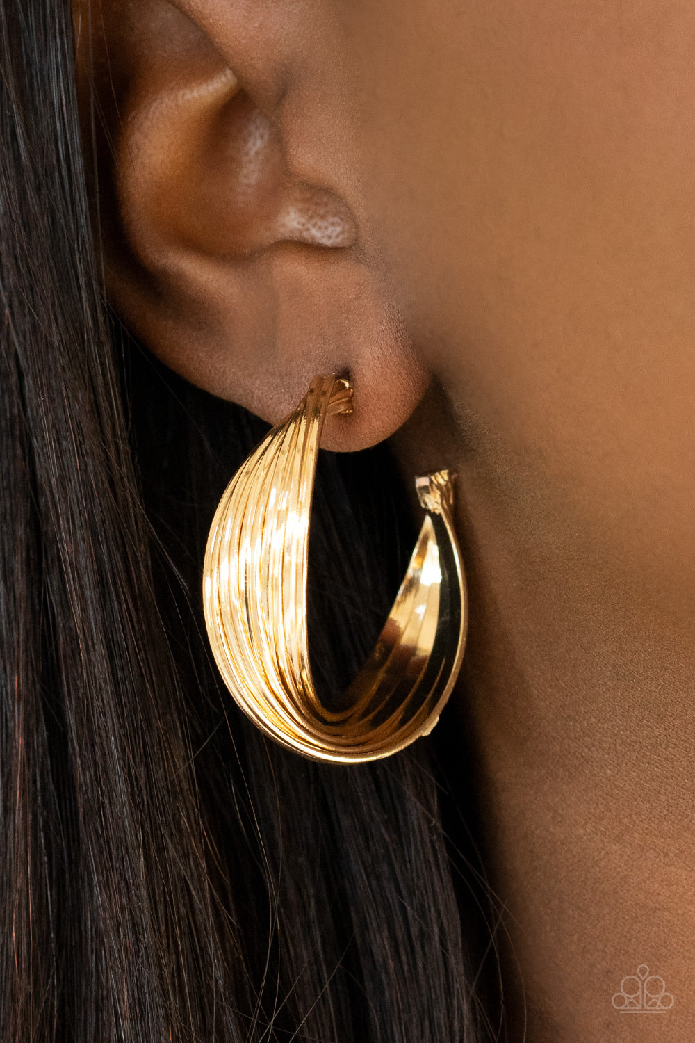 Curves In All The Right Places Earrings - Gold