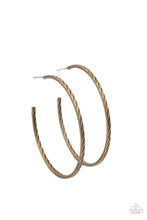Load image into Gallery viewer, Rural Reserve Hoop Earrings - Brass
