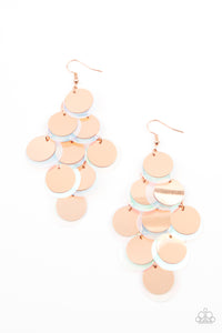 Sequin Seeker -Earrings - Copper