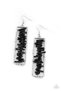 Dont QUARRY, Be Happy Earrings - Black