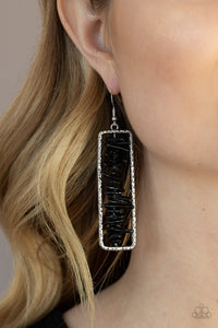 Dont QUARRY, Be Happy Earrings - Black
