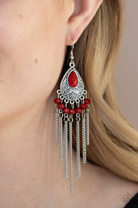 Floating on HEIR Earrings - Red