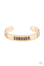 Load image into Gallery viewer, Conquer Your Fears Bracelets - Gold
