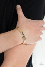 Load image into Gallery viewer, Conquer Your Fears Bracelets - Gold
