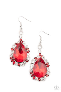 Royal Recognition Earrings - Red