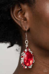 Royal Recognition Earrings - Red