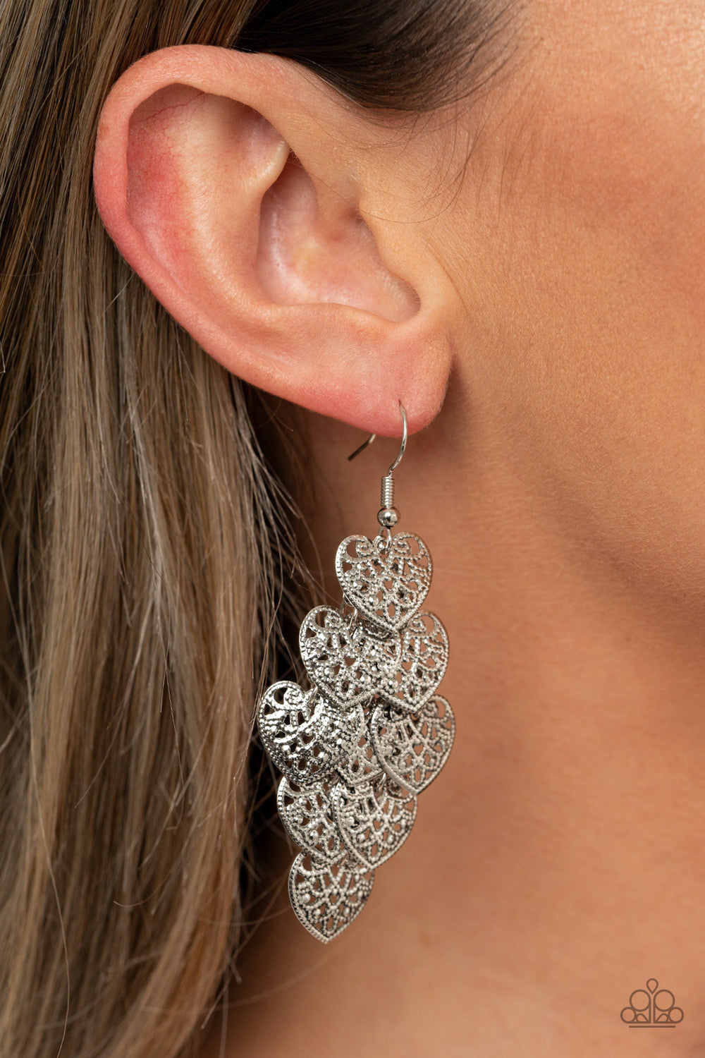 Shimmery Soulmates Earrings - Silver