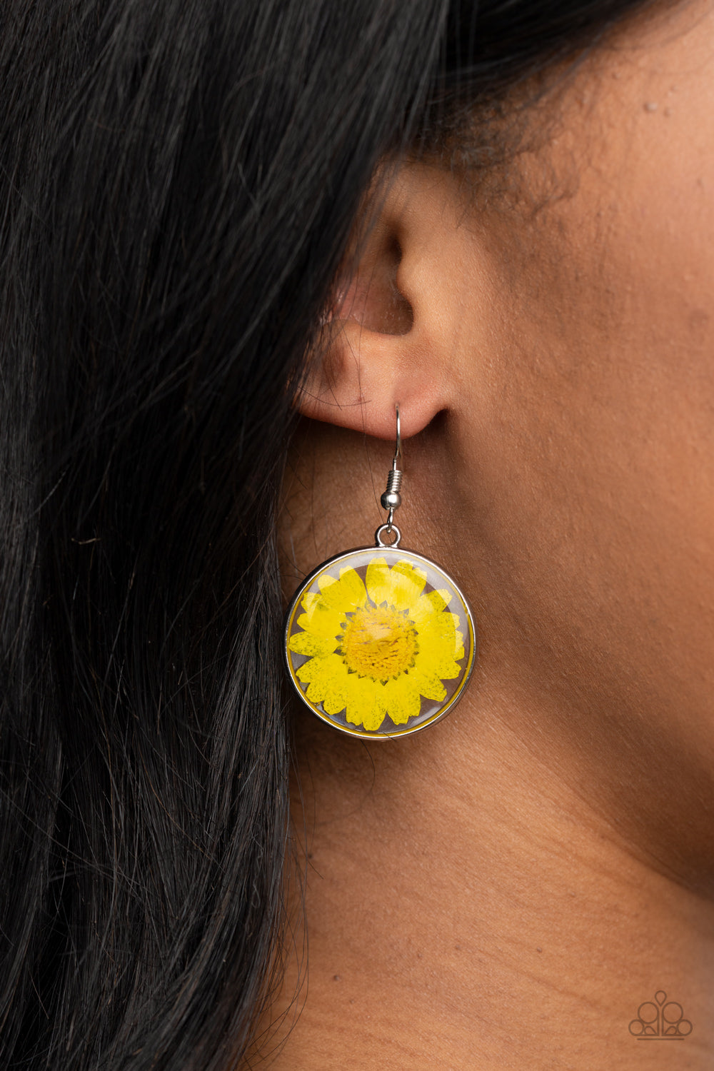 Forever Florals Earrings - Yellow