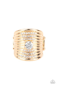 Crystal Corsets Rings - Gold