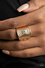 Load image into Gallery viewer, Crystal Corsets Rings - Gold
