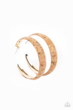 Load image into Gallery viewer, A CORK In The Road Earrings - Gold
