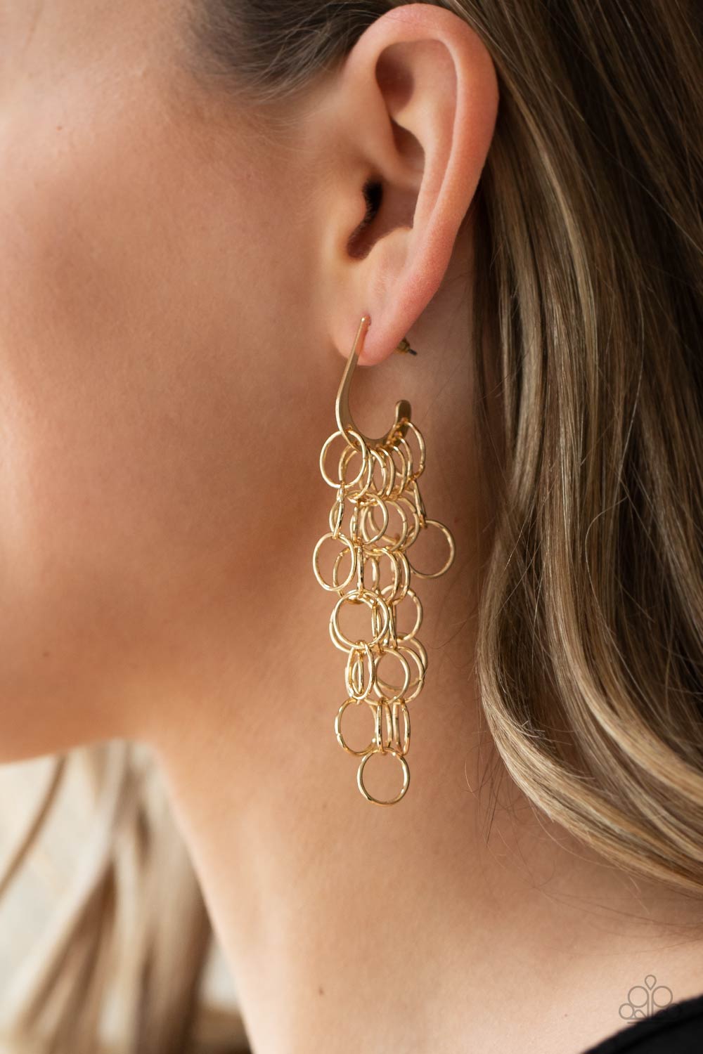 Long Live The Rebels Earrings - Gold