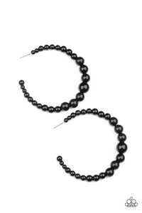 Glamour Graduate Earrings - Black