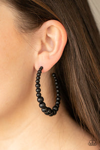 Glamour Graduate Earrings - Black