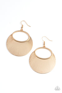 Fan Girl Glam Earrings - Gold