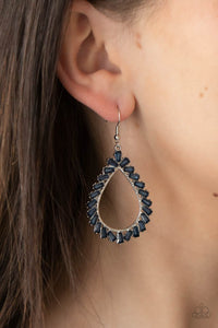 Stay Sharp Earrings - Blue