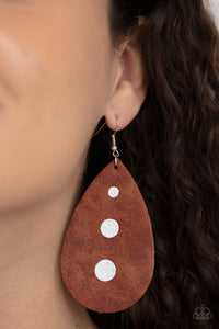 Rustic Torrent Earrings - Brown