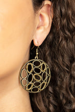 Load image into Gallery viewer, Watch OVAL Me Earrings - Brass
