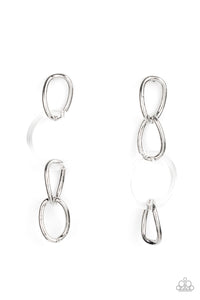 Talk In Circles Earrings - White